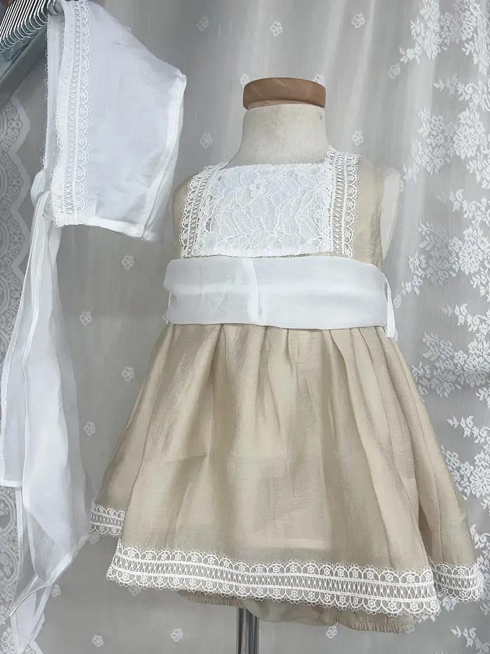 Ensemble de vêtements en dentelle Tencel pour enfants, léger, respirant, haut de gamme, personnalisé