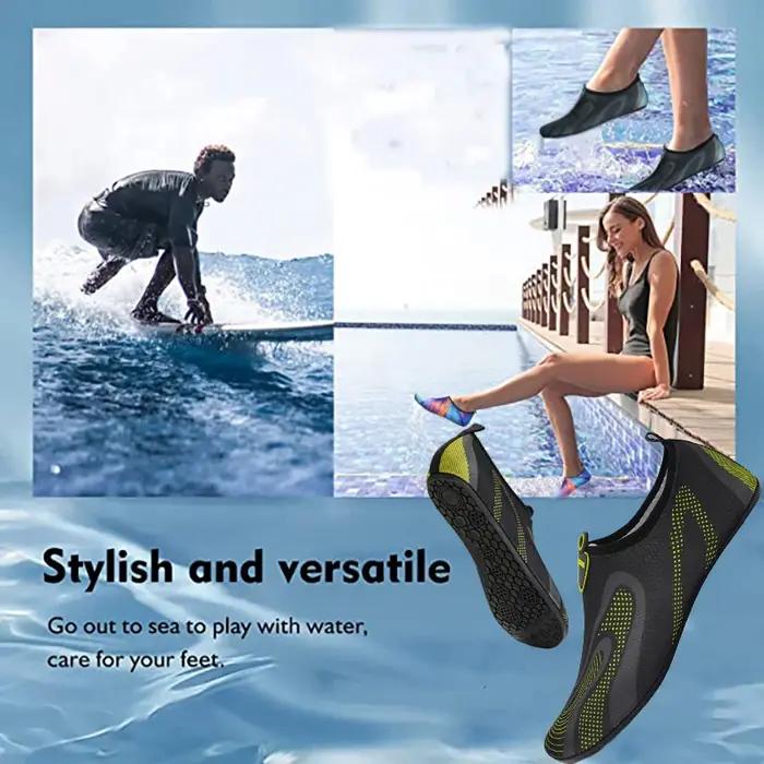 Nouvelles chaussures de plage Wading chaussures en amont chaussettes d'eau antidérapantes chaussures