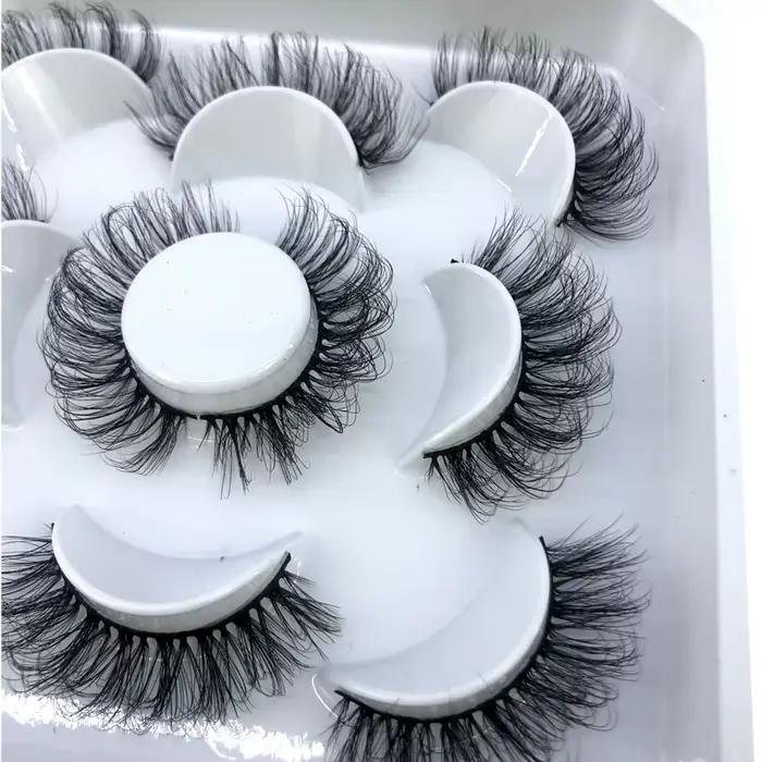 Nouveau 5 paires 8-25mm naturel 3D faux cils faux cils kit de maquillage vison cils extension vison