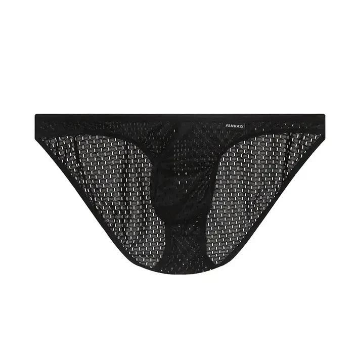 Sous-vêtements pour hommes Sexy hommes maille slips respirant doux mâle culottes Cuecas Calzoncillos