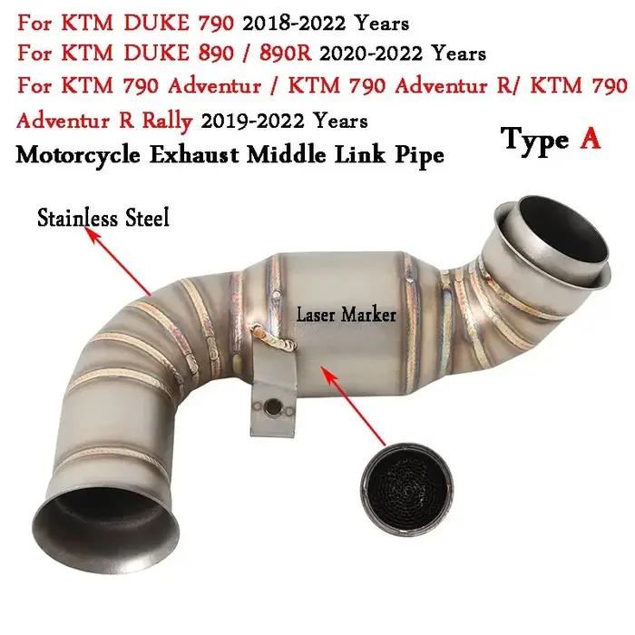 Silencieux d'échappement sans lacet pour Moto, lien central, pour KTM DUKE 790 890 Adventure R Rally