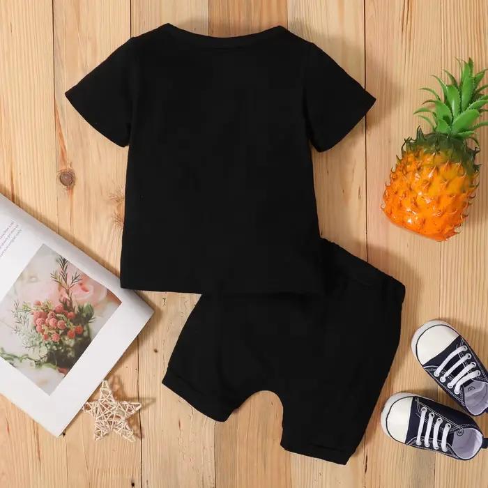 Ensemble de vêtements 2 pièces pour nouveau-né garçon de 0 à 3 ans, costume d'été décontracté avec l