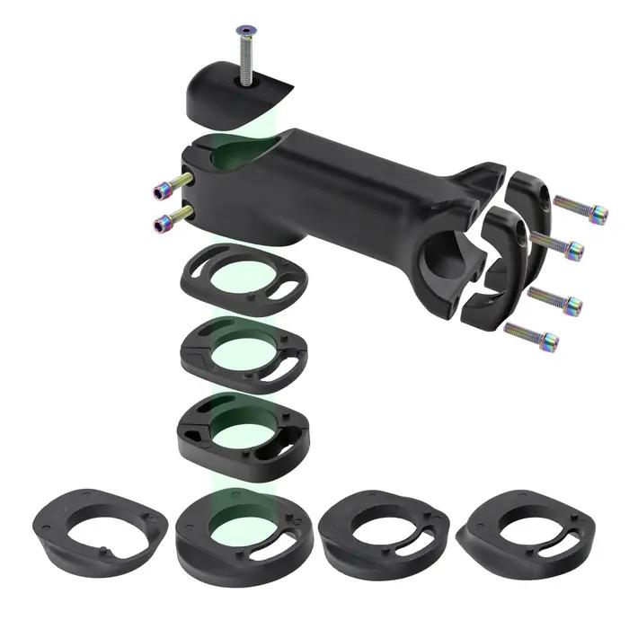 Kocevlo tige de vélo 28.6-31.8mm tige de routage de câble interne en aluminium avec entretoise tige