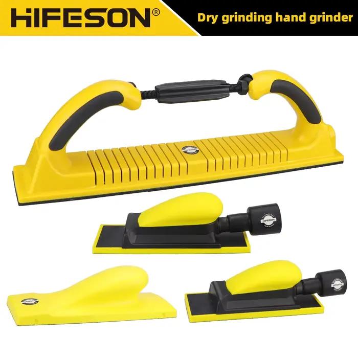 HIFESON ponceuse à main outil de papier de verre manuel bloc de ponçage Extraction de poussière poli