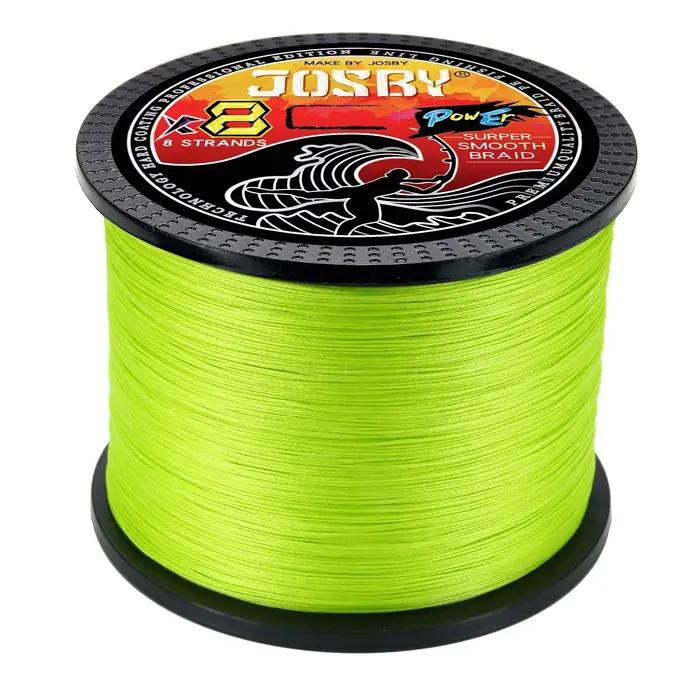 JOSBY 200M 300M 500M 1000M multicolore 100% PE 8 fil tressé 4 brins Multifilament ligne de pêche jap