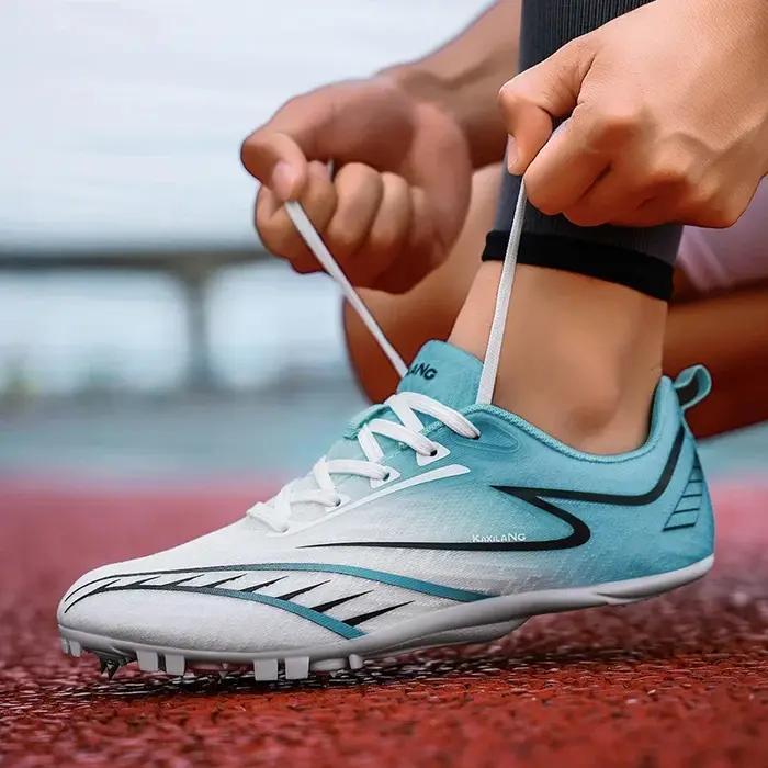 Chaussures de course professionnelles pour hommes, chaussures de Sprint, athlétiques, saut en Long,