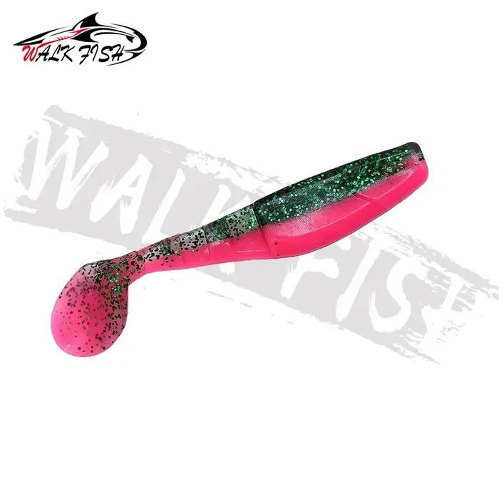 WALK FISH 3 pièces 10 cm/10.3g T queue Leurres souples pêche appâts souples artificiels Silicone Leu