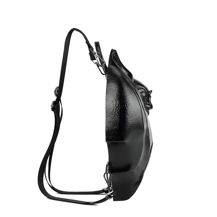 Sac à dos gothique noir en forme de chauve-souris pour fille, sac à main d'halloween, sacs de haute