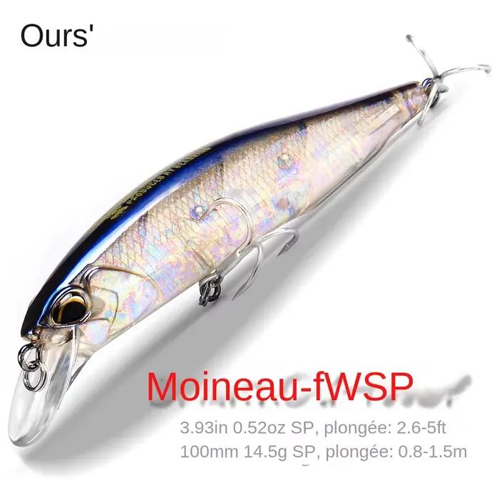 Appât de pêche Bearking 10cm 15g qualité professionnelle 14 couleurs variées pour truite perche pêche en lac rivière cadeau pêcheur