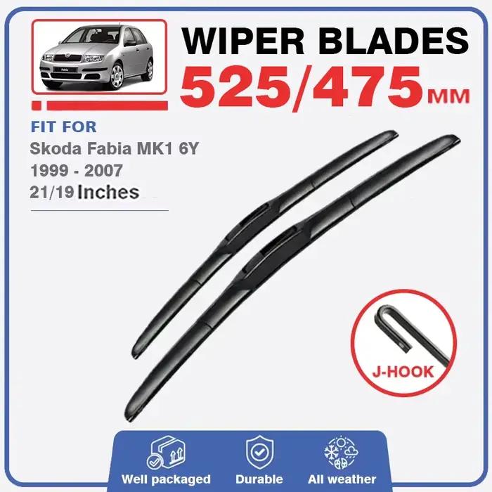Balais d'essuie-glace pour Skoda Fabia MK1 6Y 1999 – 2007, accessoires de fenêtre de pare-brise avan