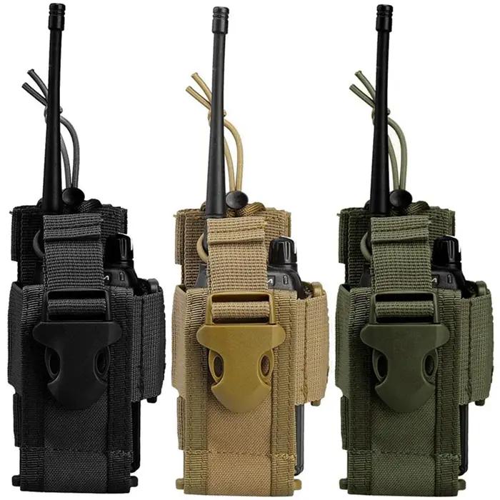 Sac de support de Radio tactique réglable, étui de Radio bidirectionnel Molle, support de pochette,