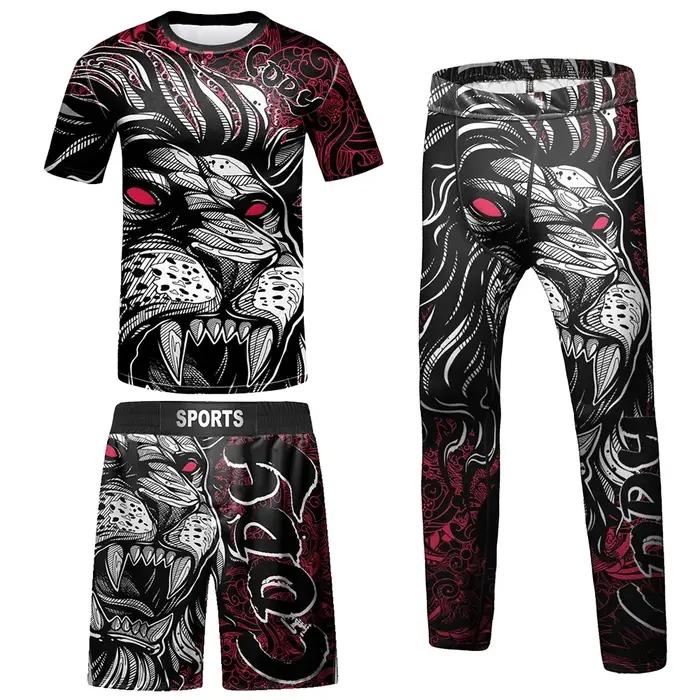Maillot de Compression MMA pour enfants, BJJ Rashguard, ensemble de vêtements pour bébés filles, T-s