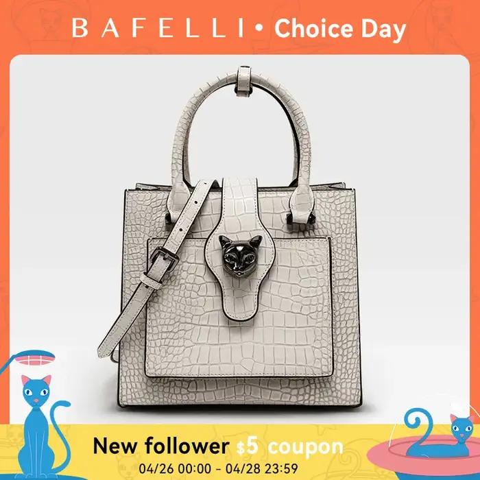 WOALGABAGS-Sacoche en cuir véritable pour femme, marque de créateur de luxe, sac à bandoulière pour