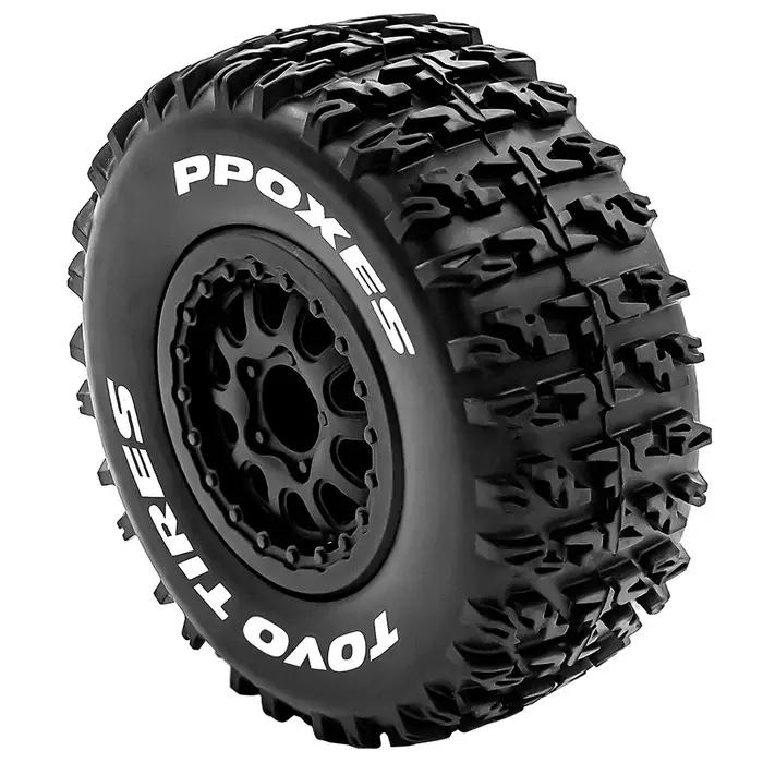 Pneus de camion de parcours court 112mm 1/10, roue hexagonale de 12mm pour voiture Slash Arrma Sento