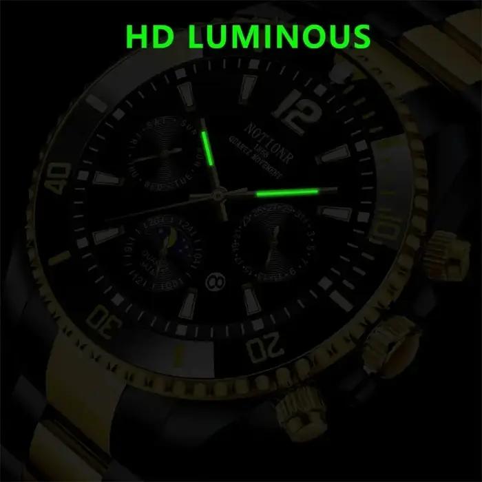 Montre à quartz en acier inoxydable étanche pour homme, montres de sport, horloge Shoous, luxe, affa