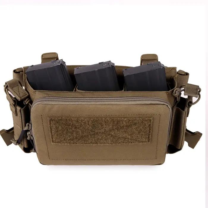 KRYDEX tactique élastique 5.56 Triple Mag insérer 7.62 pochette pour magazines pour plate-forme de p