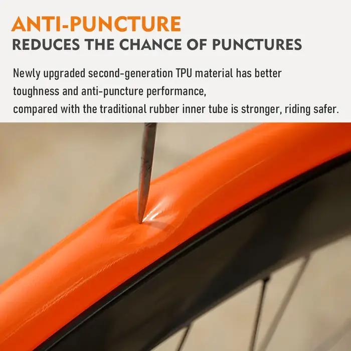 Chambre à air ThinkRider ultralégère 700x18 à 700x28 pneu de vélo de route en TPU avec valve française pour cyclistes performants