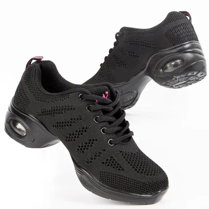 Baskets de danse respirantes pour femmes, avec semelle fendue et coussin d'air, chaussures de marche