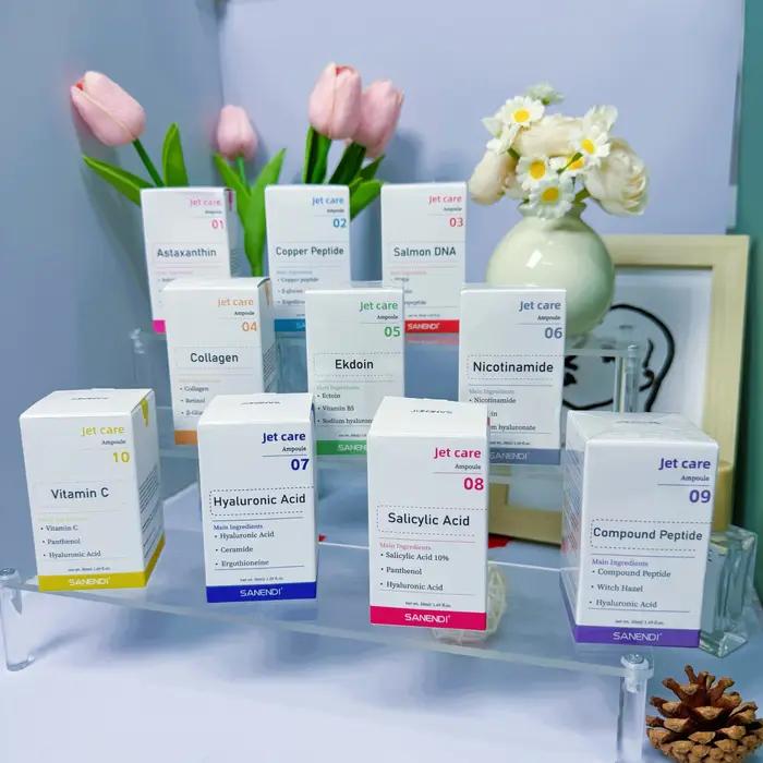 Série de soins de brume faciale-aérosol essence liquide saumon ADN soins de la peau hydratant et hyd