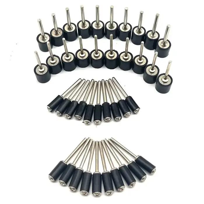 Mandrin en caoutchouc pour tambour, accessoires Dremel, tige à tige de 2.35mm 3.175mm pour ponceuse,