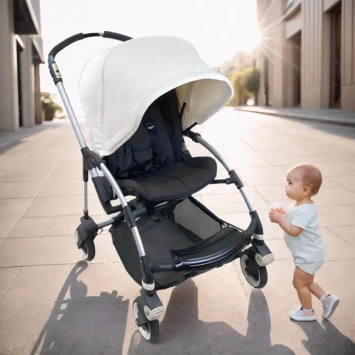 Pare-soleil pour poussette de bébé, auvent et coussin de siège pour Bugaboo Bee6 Bee5 Bee3, housse d