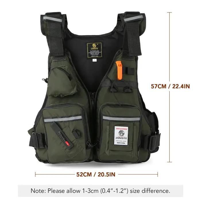 Gilet de sauvetage professionnel pour hommes, combinaison de flottabilité, gilets de pêche portables