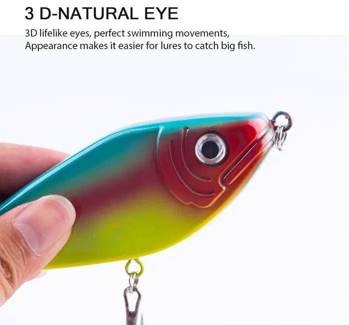Leurre de pêche Hanlin Glide Jerkbait 75/90/120/150 mm – Leurre dur populaire pour brochet, crankbai