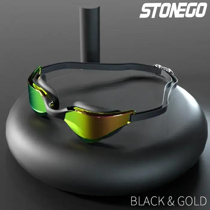 Lunettes de natation professionnelles Anti-buée avec objectif grand Angle HD, ajustement confortable