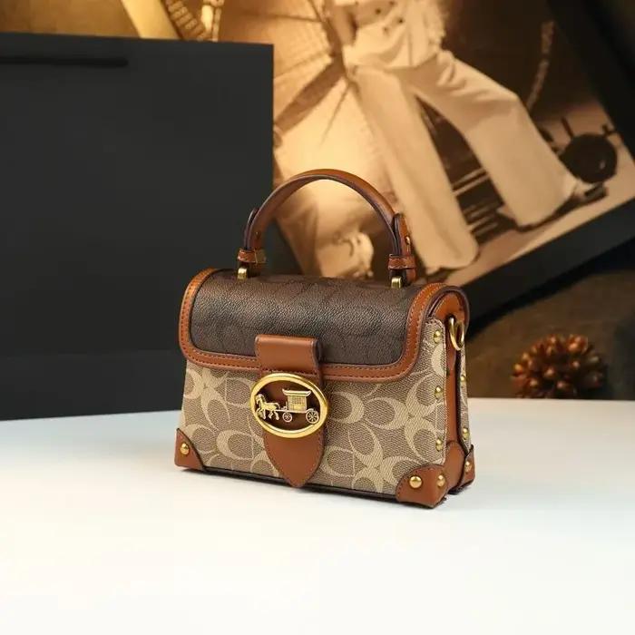 Un nouveau sac boîte élégant et haut de gamme 2025 avec un design de niche et un sac pour femme luxu