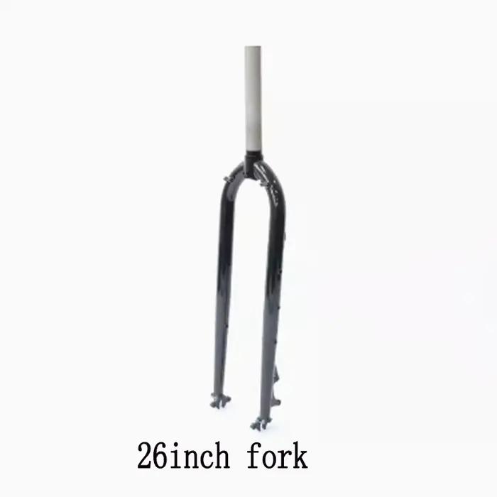 Fourche de vélo de randonnée en acier, accessoires de vélo, 26/27, 5, 29 pouces, 28.6mm