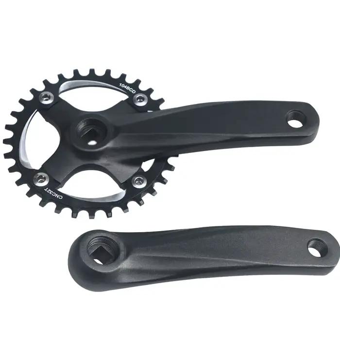 Pignon de manivelle de vélo 104BCD pour VTT avec trou carré, plateau étroit et large, diamètre 152mm 165mm 170mm, pour grimpeurs et descenteurs, occasion sportive et cadeau pour cyclistes
