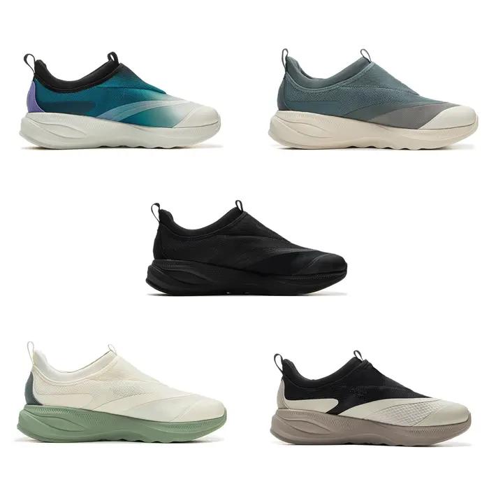 Li-ning hommes doux GO 2 chaussures de marche COMFOAM Slip-on doux talon épais doublure confortable