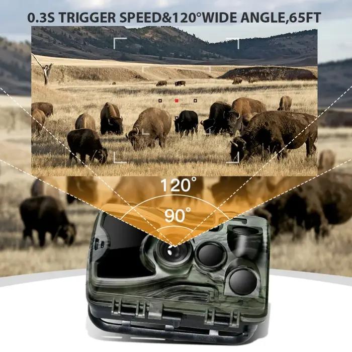 Suntekcam HC-801A caméra de chasse avec batterie au Lithium 5000Mah 16MP 64GB caméra de traînée IP65