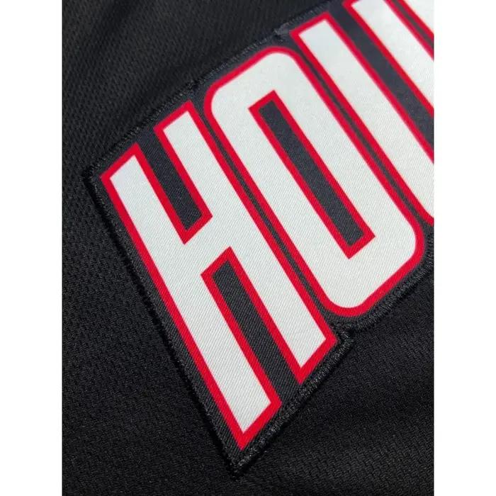 Hommes # 7 maillot de sport de basket-ball rétro noir, sweat-shirt brodé sans manches respirant, uni