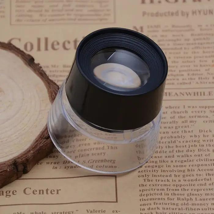 Loupe optique haute définition cylindrique 10X 30Mm, pour la lecture de livres, bijoux, Textile d'id