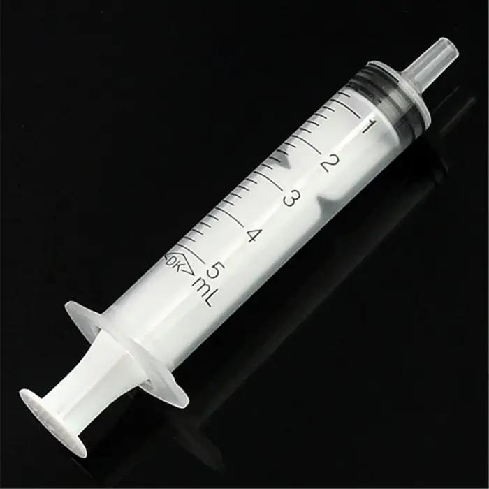 Tube de seringue en plastique de 5ML sans aiguille avec laboratoire hydroponique en plastique OPP, o