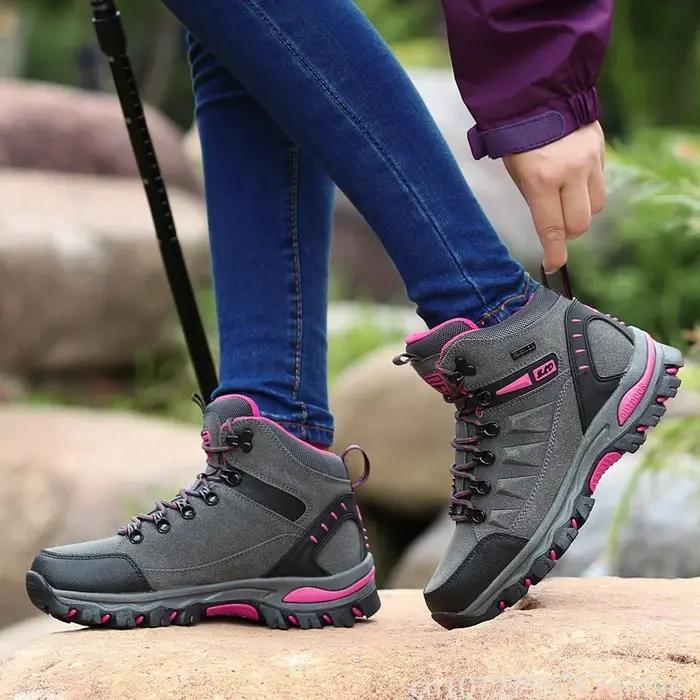 Chaussures de randonnée en plein air pour couples, confortables, résistantes à l'usure, pour Camping