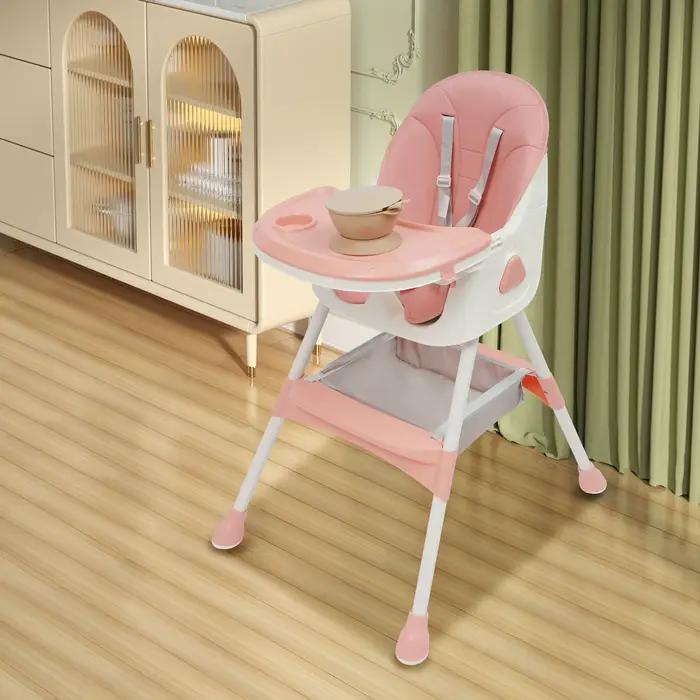 Chaise haute 2-en-1 pour bébé et enfant, avec repose-pieds, chaise haute combinée, siège haute pour