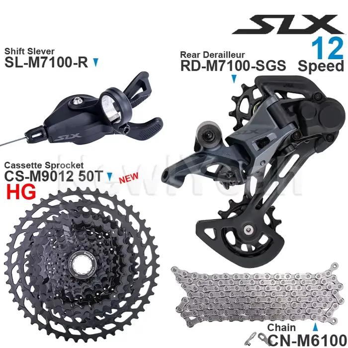 SHIMANO SLX M7100 1x12 groupe de vitesses avec levier de vitesse dérailleur arrière CN-M6100 chaîne