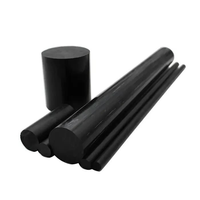 Barre résistante à l'usure de tiges en nylon pur PA6 pour l'usinage du diamètre noir 3mm à 300mm