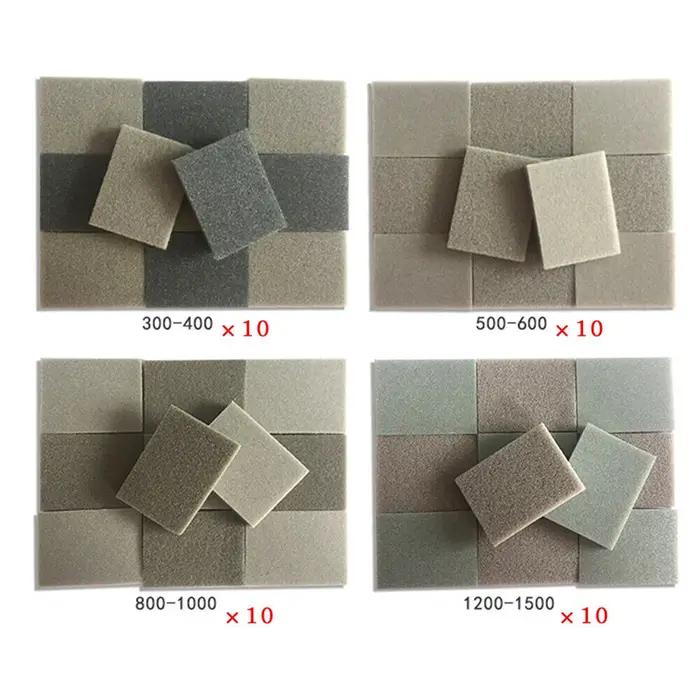 20 pièces éponge bloc de ponçage humide sec meulage papier de verre 300-400 500-600 800-1000 1200-15