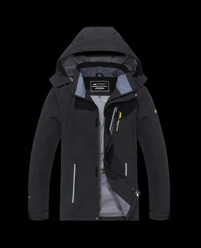 Veste de randonnée imperméable pour hommes, grande taille, coupe-vent, Camping, chasse, course à pie