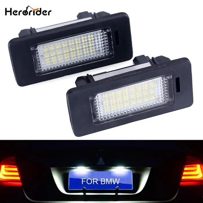 Lumière de plaque d'immatriculation pour BMW E39 E60, 2 pièces, 6000k, blanc, sans erreur, numéro Le