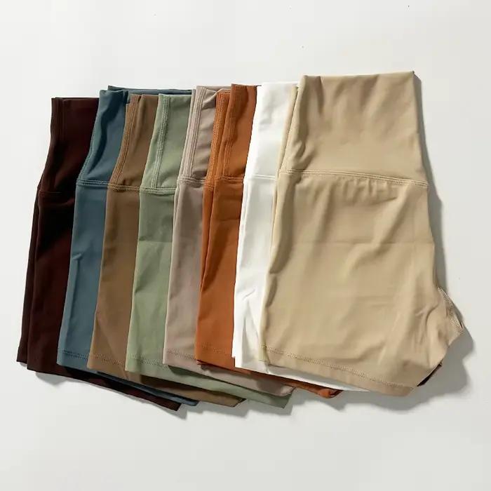 Short de sport femme taille haute - Yoga course motard élasticité levage fesses coupe cintrée