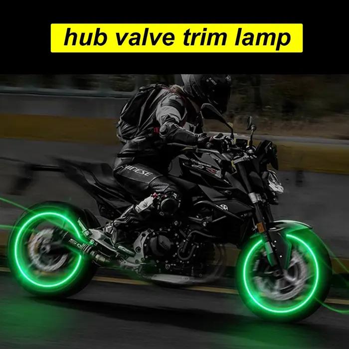 4 pièces bouchon de lumières de roue voiture Auto roue pneu pneu Valve d'air tige lumière LED boucho