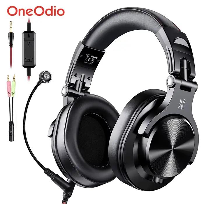 Casque de jeu Oneodio A71M, casque studio DJ, casque stéréo filaire circum-auriculaire avec micro po