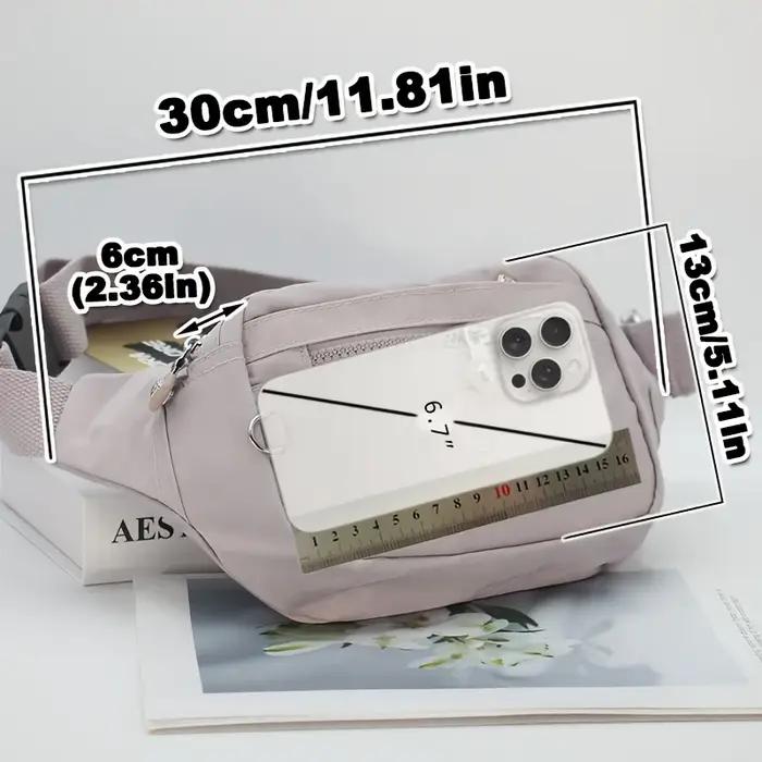Sac à bandoulière pour femme, sac de poitrine en nylon de haute qualité, bandoulière réglable, plusi