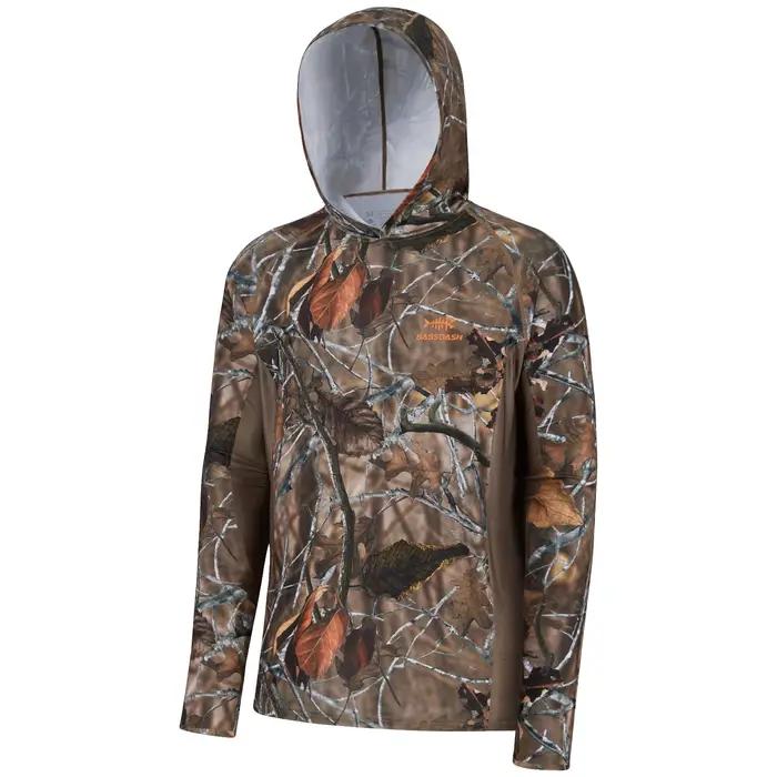 Basssdspatule-Sweat à capuche camouflage de chasse pour homme, chemise de pêche à manches longues av