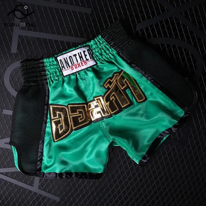 Short de boxe Muay Thai pour hommes et femmes, enfants, rose, entraînement, déclinaison, pantalon de