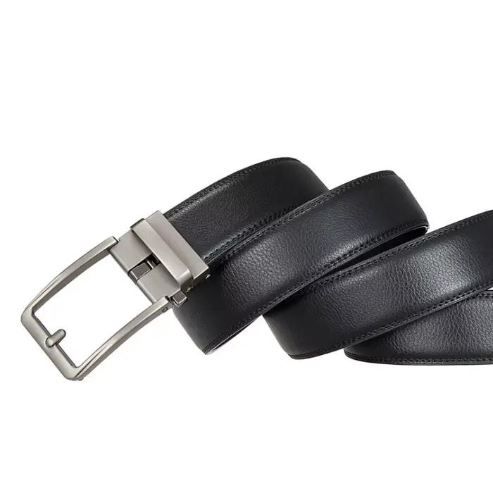 Ceintures pour hommes ceintures à fausse boucle ardillon styles populaires ceintures d'affaires en c